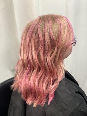 Pink hair