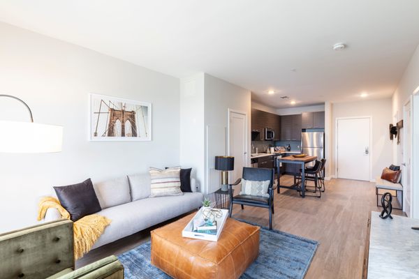 Spacious Kitchen & living area