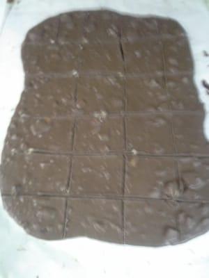 A sheet of Milk chocolate Toffee Crunch Bark.