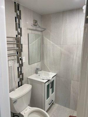 Bathroom renovation.