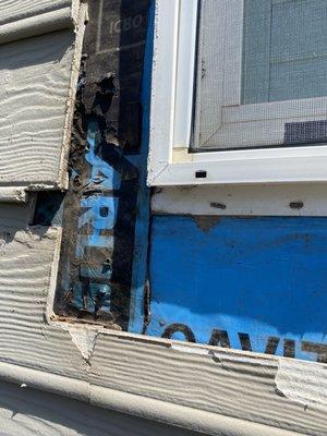 Repairing exterior window