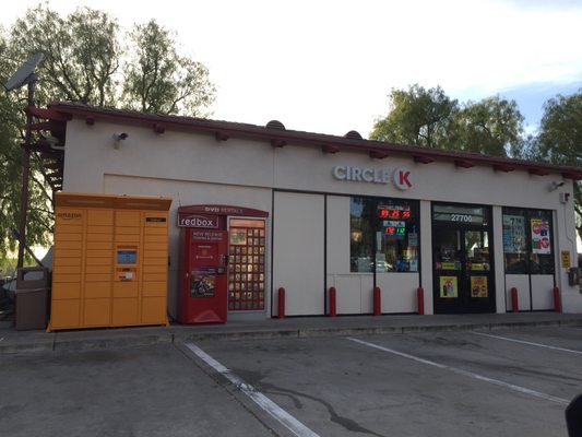 Mini Mart, Redbox DVD Kiosk, Amazon Locker