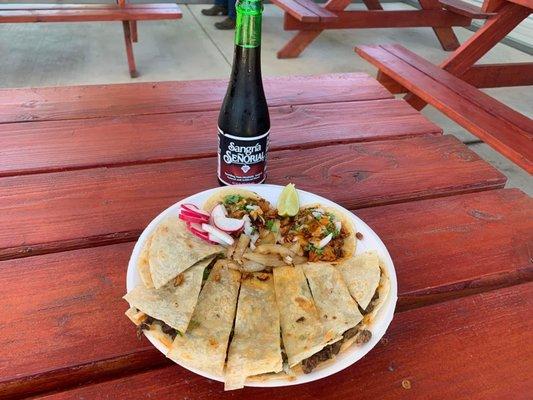 Quesadilla de carne asada !!