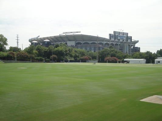 Panther's Parctice Field and BoA Stadium