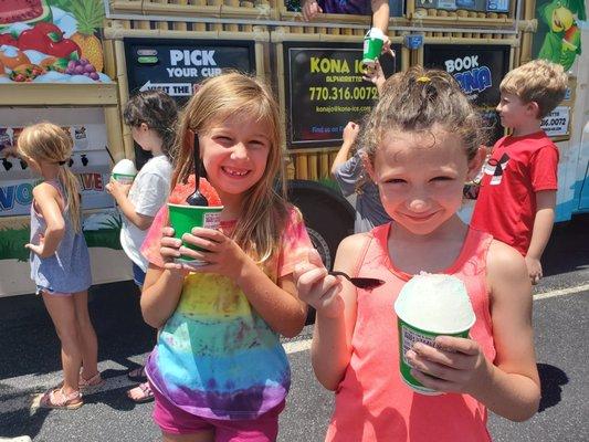 Keeping cool with friends at Camp Dojo!