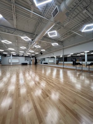 Our beautiful 2600 sq. foot dance floor is where all of your lessons will take place!