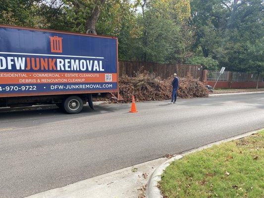 Yard debris removal