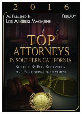 Diana, was named as one of the Top Attorneys in Southern California by Los Angeles Magazine