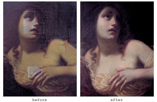 1600's Oil Panting on Canvas - Italian - Mary Magdalene - Before/After Conservation
  @conservefineart