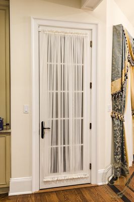 Custom Made French door panels. French doors. Glamour decorating. www.glamour-decorating.com