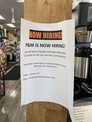 Now hiring!