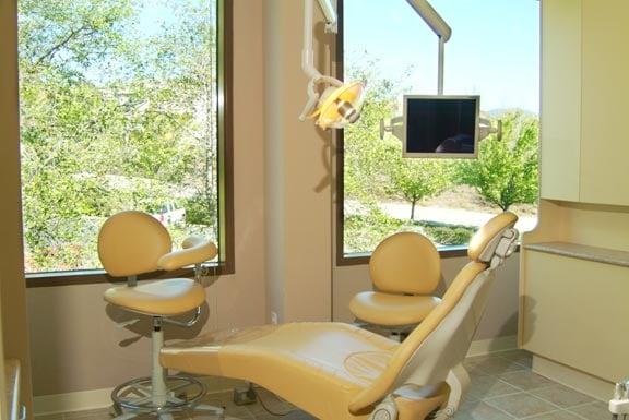 Dental chairs have flat screen TVs