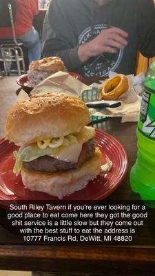 Olive burger south Riley monster burger