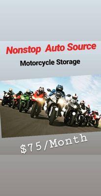 Nonstop Auto Source offers Motorcycle Storage in our Indoor Facility for $75.00 / month.
Schedule your Appointment Today 240.419.3981