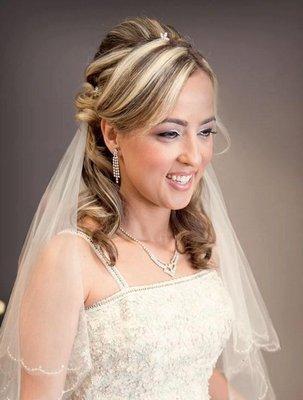 Makeup on this happy Bride!!