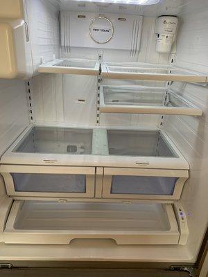 Molded refrigerator after