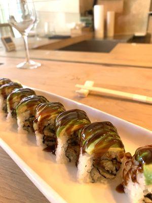 Eel roll ($18)