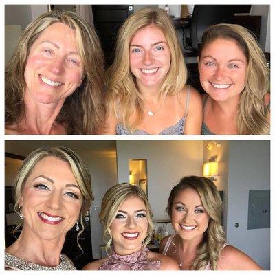 Katie Lynn is the BEST you will EVER have!!!  This was her masterpiece creation on all three of us for my son's wedding last summer!!