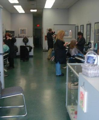 Inside the salon