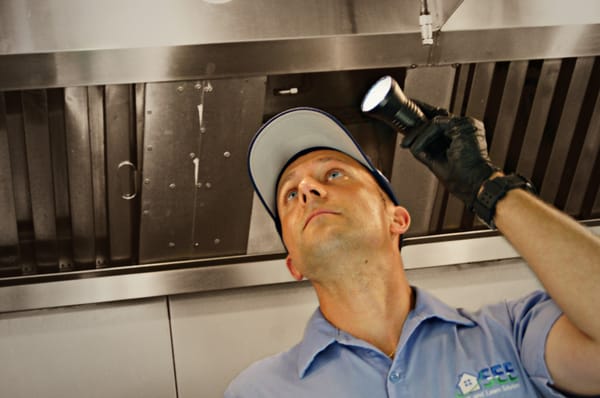 Inspection kitchen equipment at a restaurant