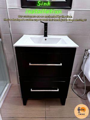 Bathroom vanity installation