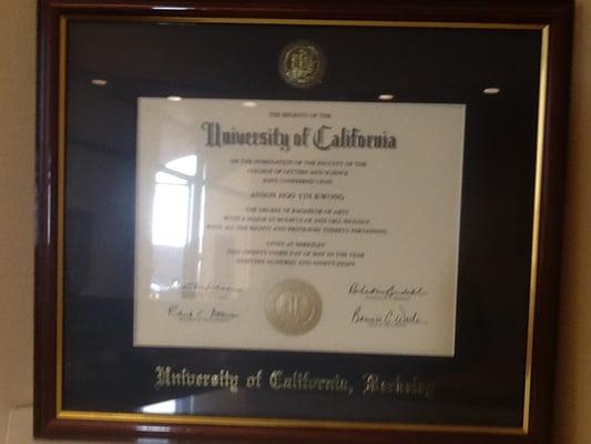 Dr Kwong graduated from UC Berkeley.