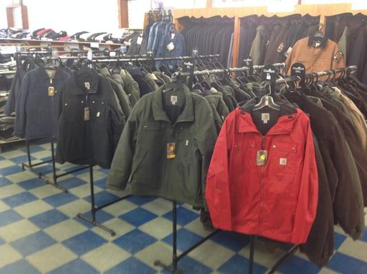 liesure jackets, school jackets, farm jackets, this is just a part of the assotment available at Flemming's in Marion.