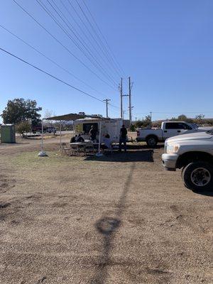 The food trailer.