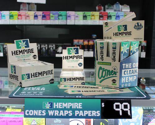 Hemp cones & Paper Selection