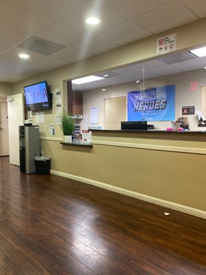 Reception and waiting area