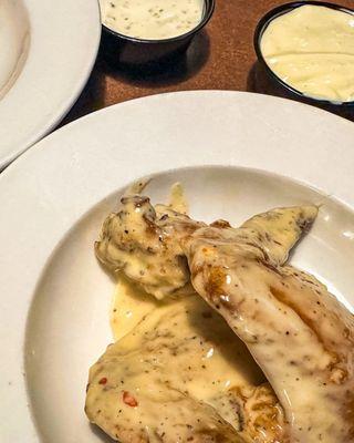 Garlic parmesan wings.