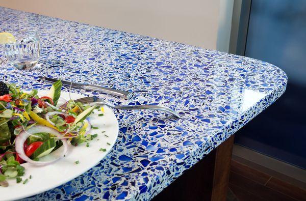 Vetrazzo Recycled Glass Surfaces sold here