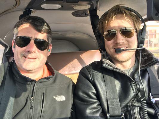 Flight with student pilot Brendan Heyck