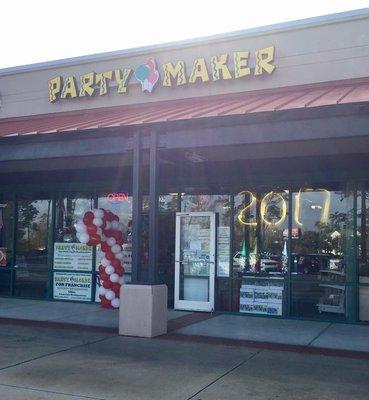 Store front of Party Maker