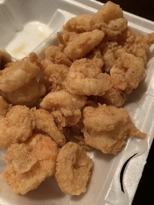 Crispy fried shrimp plate