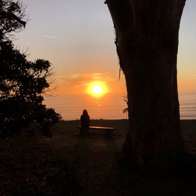 This library is just a few hundred yards from the beach. Sunsets in #LaSelva are pretty seen from the look-out over Manressa State Beach