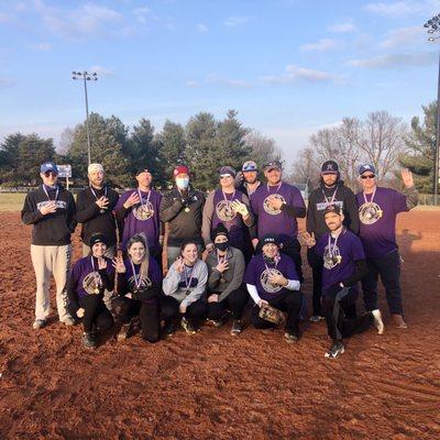 Dollz and Ballz!! Lexington Sports and Social Club's 2020 Softball Champs! (We finally got to finish the season today!)