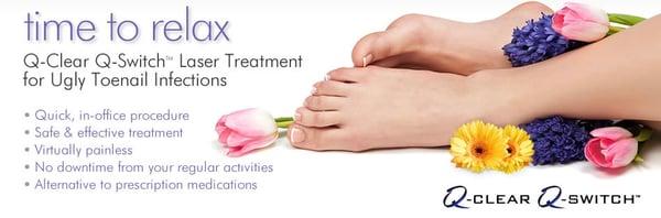 Laser treatment for toenail fungus