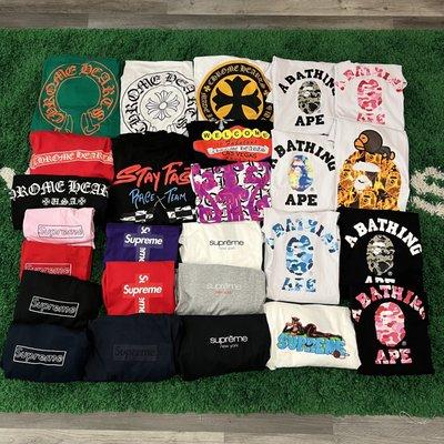 Chrome Heart, Supreme, Bape, ASSC