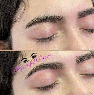 Eyebrow threading