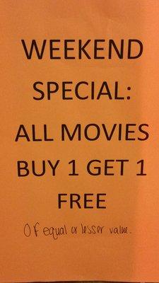 Weekend DVD special!