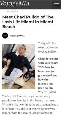 The lash lift owner chad pulido