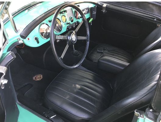 This is Bob's upholstery work on my 1957 MGA roadster.