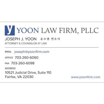 Yoon Law Firm, PLLC - Joseph J. Yoon, Attorney & Counselor at Law