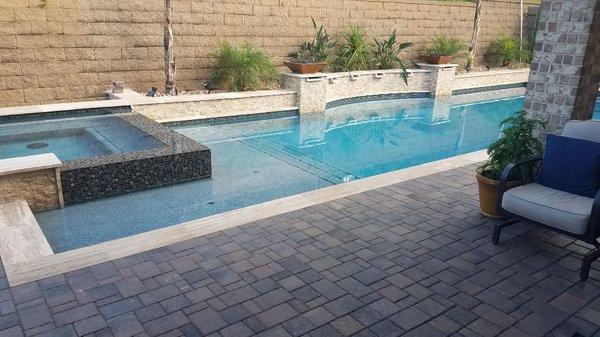 Pressure cleaning around pools and decks.