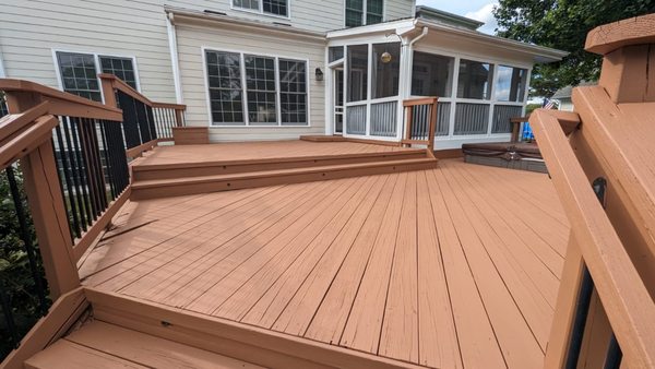 Deck and screen porch finished