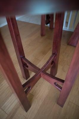 Table leg detail.