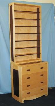 Maple & Walnut CD Cabinet