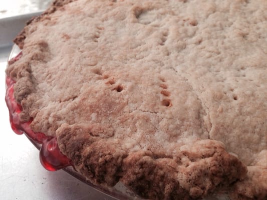 Homemade Cherry Pie using canned cherries