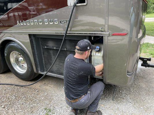 Service guy ( Caleb ) from Des Moines Cummins